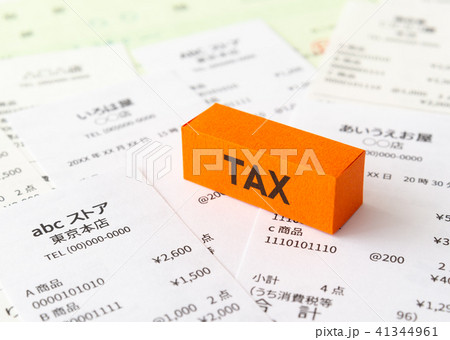 税金　TAX　レシート 41344961