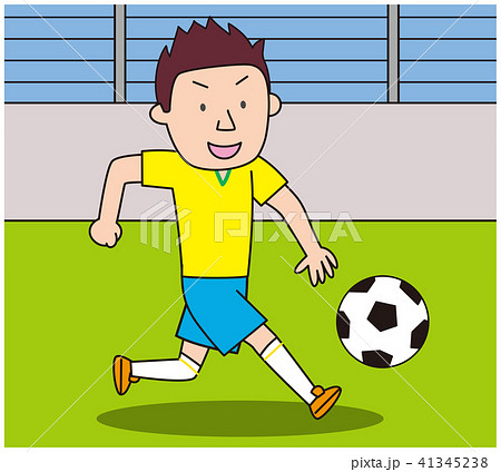 サッカー 少年のイラスト素材