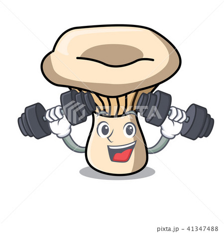 Fitness milk mushroom character cartoon Fitness milk mushroom character cartoon 41347488