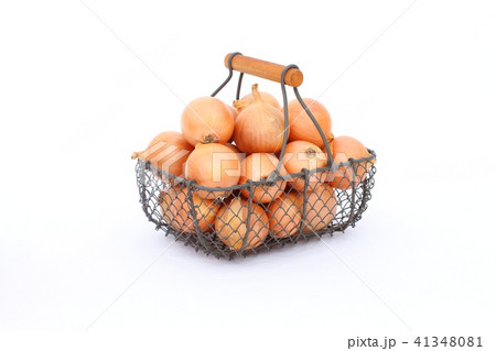 野菜、たまねぎのカゴ盛り 野菜、たまねぎのカゴ盛り 41348081