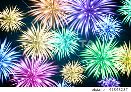 Fireworks and copy space - abstract holiday 41348287