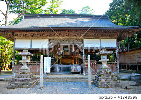 丹後半島・浦島神社・拝殿の眺め（３） 41348598