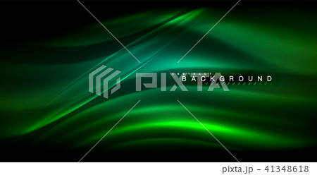 Neon glowing wave, magic energy and light motion background 41348618
