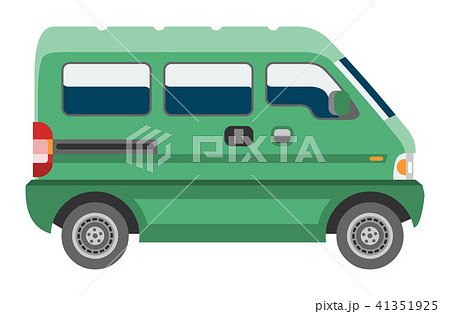 Minivan car vector van auto vehicle family minibus vehicle and automobile banner isolated citycar on 41351925
