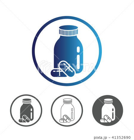 Medicines pills with bottle icon 41352690