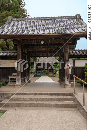 茂林寺　総門　黒門　群馬県館林市 41353409