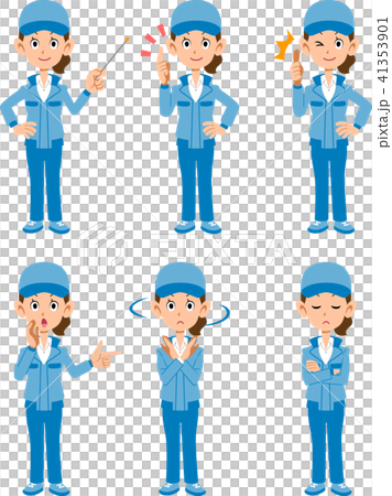 Set of 6 women posing work wearing clothes _ 1 41353901
