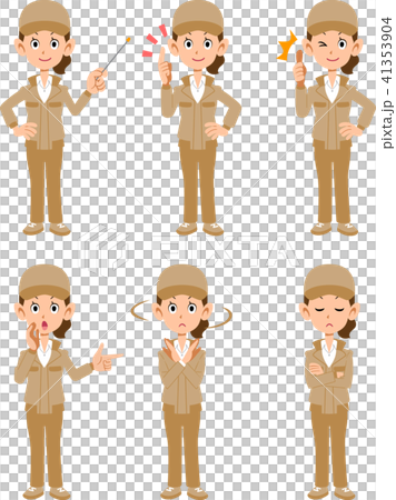 Set of 6 women posing work wearing clothes _ 1 41353904