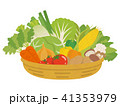 かごに盛られた野菜 41353979
