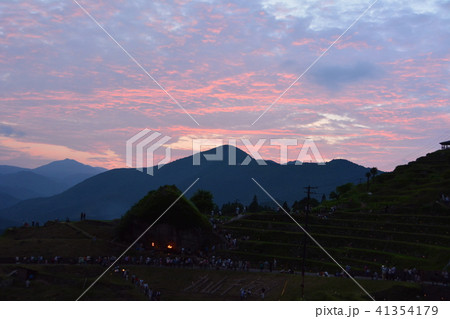 丸山千枚田 夕日 丸山千枚田 夕日 41354179