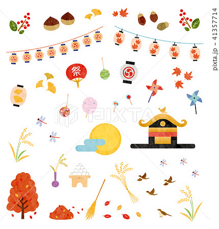 素材-秋（テクスチャ） 41357714