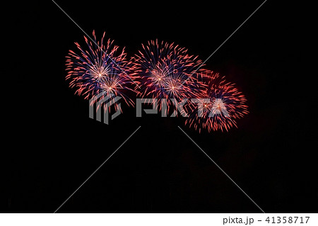 Beautiful colorful fireworks with reflections. Beautiful colorful fireworks with reflections. 41358717