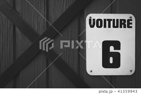 Hay wagon with a glass flask on a french castle 41359943