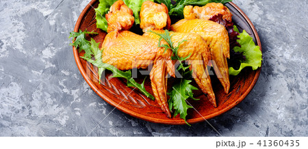 Smoked chicken wings Smoked chicken wings 41360435