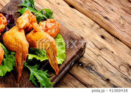 Smoked chicken wings Smoked chicken wings 41360438