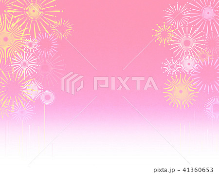 背景素材　花火 41360653