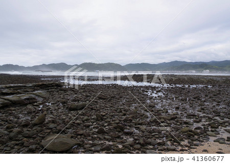 日南海岸国定公園の一部をなす青島の写真素材