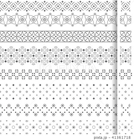 Set of vector geometrical dividers 41361718