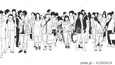 City people tourist shopping business asia vector 41363614