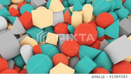 Random Shape Figures Covering Background Random Shape Figures Covering Background 41364365