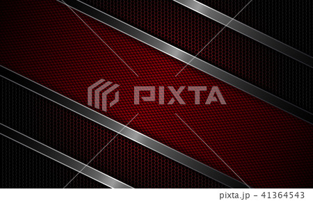 Geometric dark red design with metal grille and textural frame. 41364543