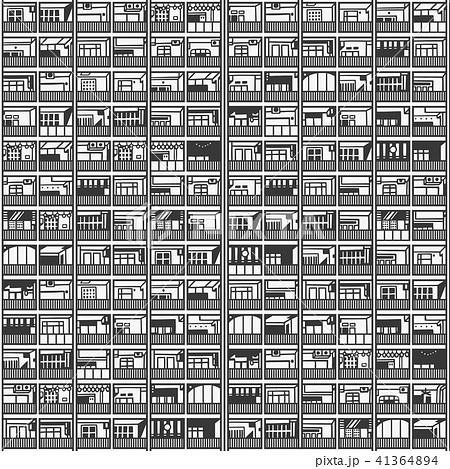 Seamless pattern residential commercial building Seamless pattern residential commercial building 41364894