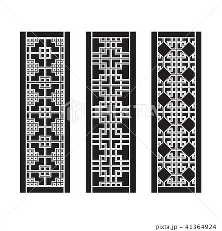 Traditional Asian Window and Door Pattern Traditional Asian Window and Door Pattern 41364924