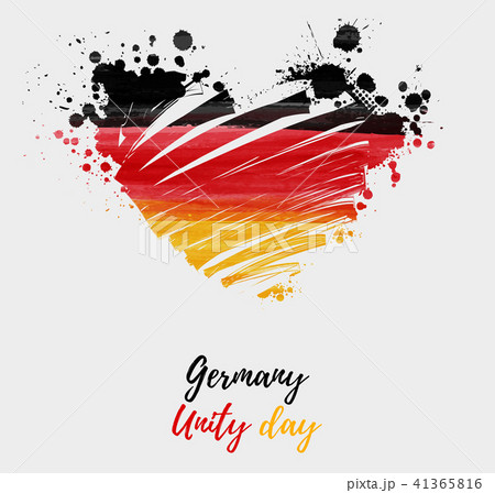 Grunge German flag in heart shape Grunge German flag in heart shape 41365816