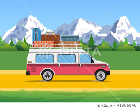 web banner on the theme of Road trip, 41366946