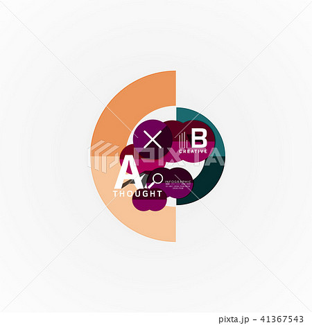 Geometric design abstract option infographics 41367543