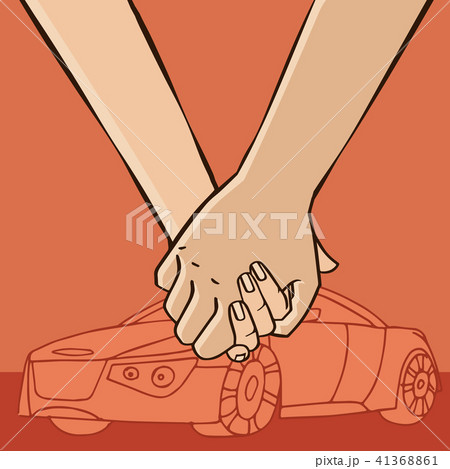 Couple go from car Couple go from car 41368861
