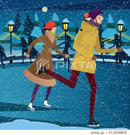 Night at the ice rink 41368869