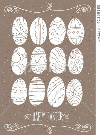 Set of Easter eggs Set of Easter eggs 41369189