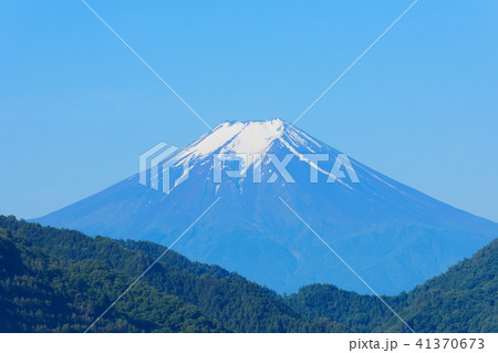 真木お伊勢山より早朝の富士山を望む 41370673