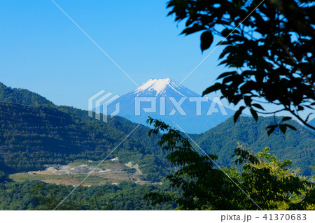 真木お伊勢山より早朝の富士山を望む 41370683