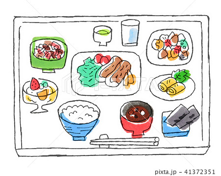 バランスの良い食事のイラスト素材 41372351 Pixta