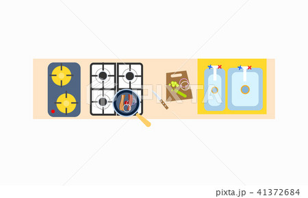 Kitchen Cooking Surface Icon Vector Illustration Kitchen Cooking Surface Icon Vector Illustration 41372684