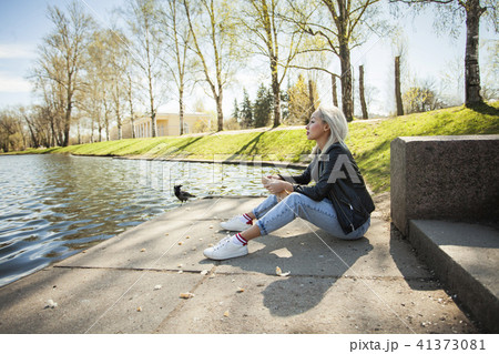 Perfect Young Woman Outdoors, Portrait Perfect Young Woman Outdoors, Portrait 41373081