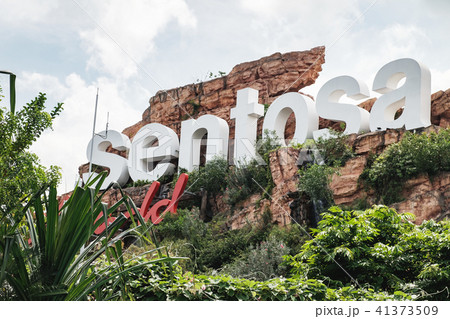 The sign of the Sentosa Island, Singapore The sign of the Sentosa Island, Singapore 41373509