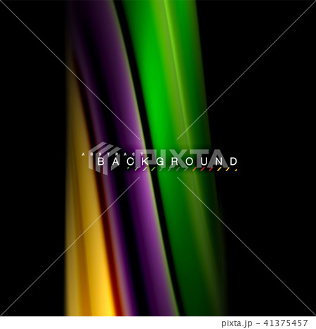 Fluid mixing colors vector wave abstract background design. Colorful mesh waves 41375457