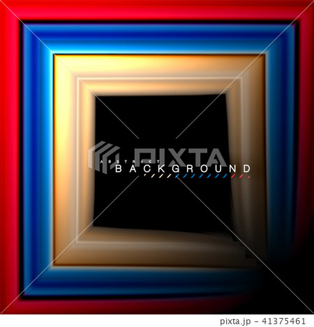 Geometric shapes created with fluid multicolored lines 41375461