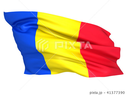 ルーマニア国旗のイラスト素材