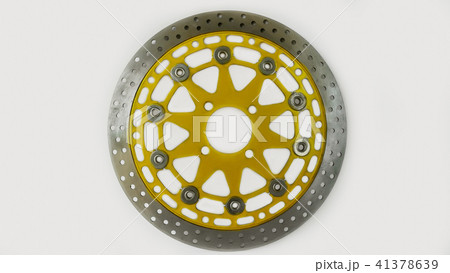 Brake Disc, Old, White Background, Rust Colored 41378639