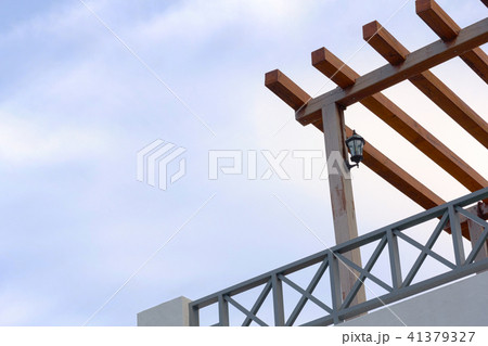 Vintage wooden terrace. Vintage wooden terrace. 41379327