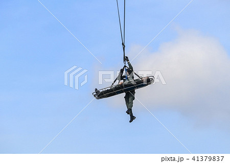 Soldier rescue emergency by army helicopter Soldier rescue emergency by army helicopter 41379837