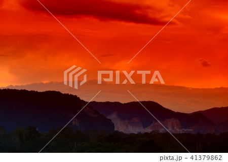 sky red in sunset and cloud colorful evening sky red in sunset and cloud colorful evening 41379862