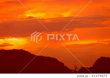 sky red in sunset and cloud colorful evening sky red in sunset and cloud colorful evening 41379873