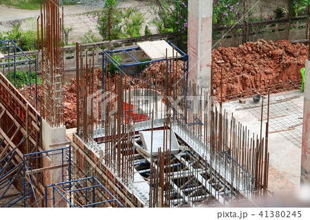construction bunting in building site workplace 41380245