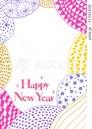 年賀状フォトフレーム 41381606