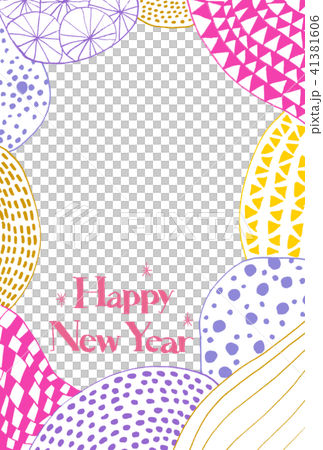 年賀状フォトフレーム 41381606